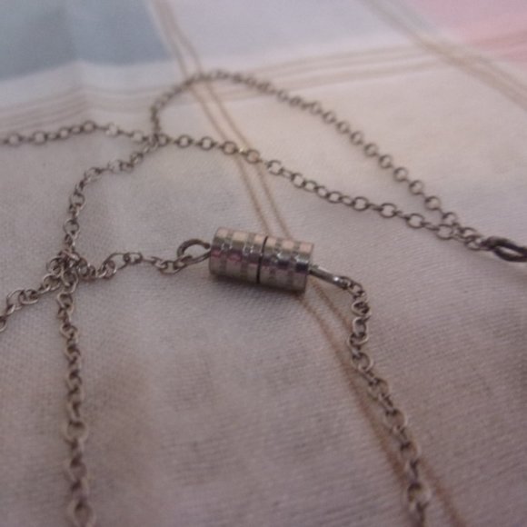 Pearl Accent Silver Tone Floret Locket Necklace - Picture 6 of 11